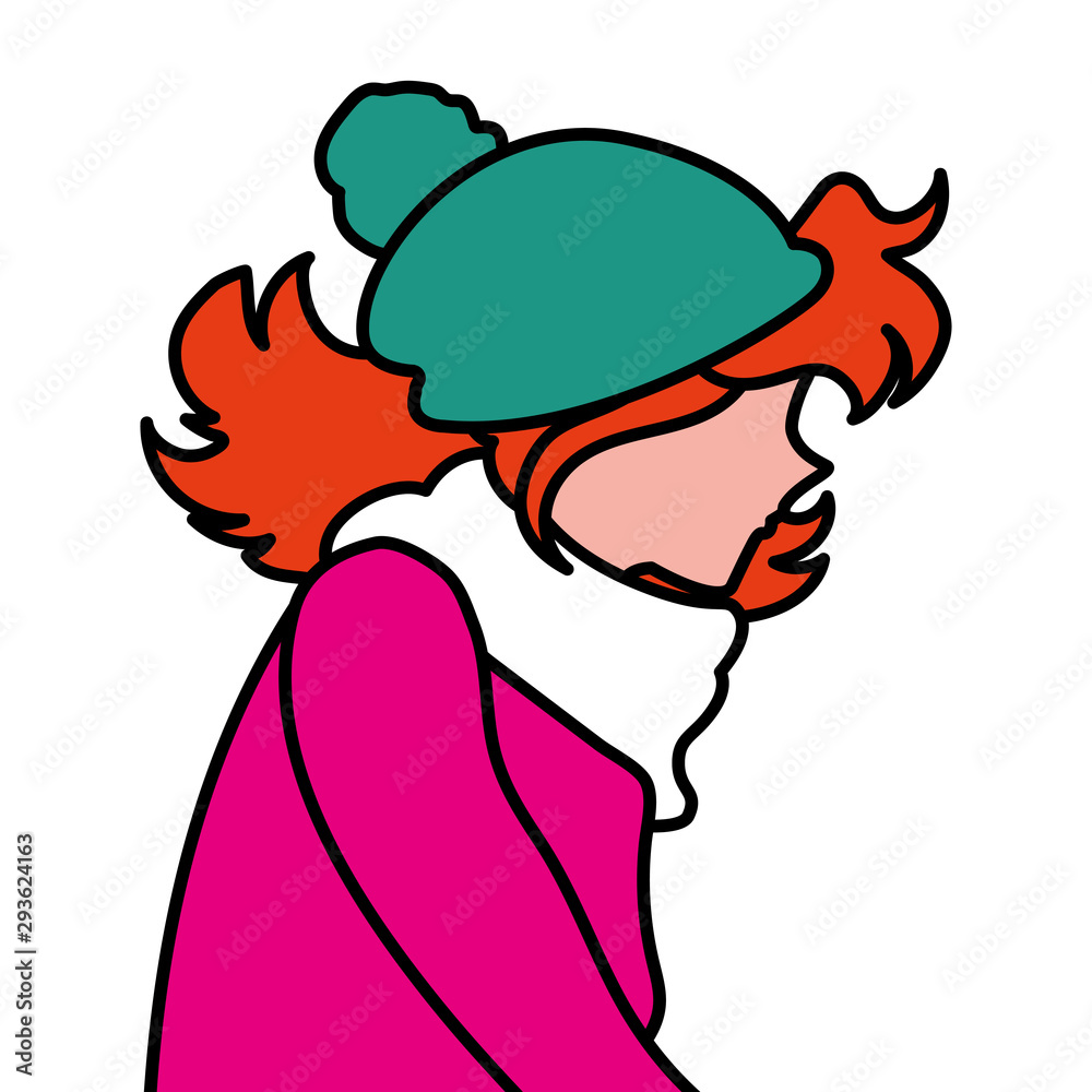 Isolated avatar woman vector design icon