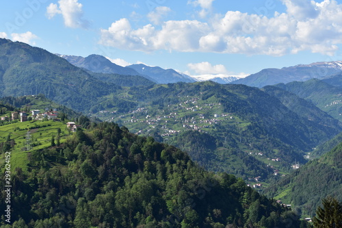 panoramic view of the mountains
