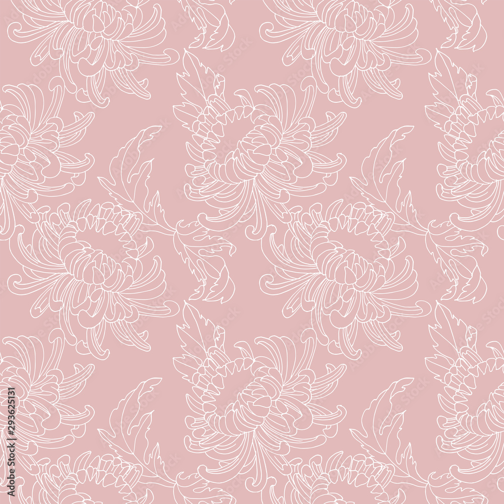 Abstract seamless pattern with leaves. Hand draw texture. Vector template. Abstract seamless pattern with leaves. Hand draw texture. Vector template.