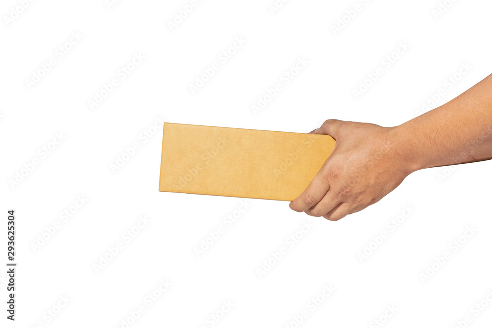 close-up hand and box set parcel delivery close-up hand and box set parcel delivery