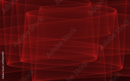 Red Random Curves Vector