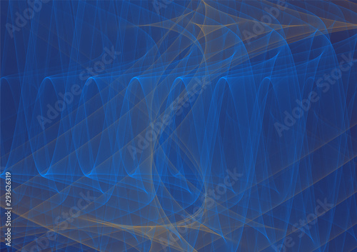 Yellow Blue Random signal Waves Vector