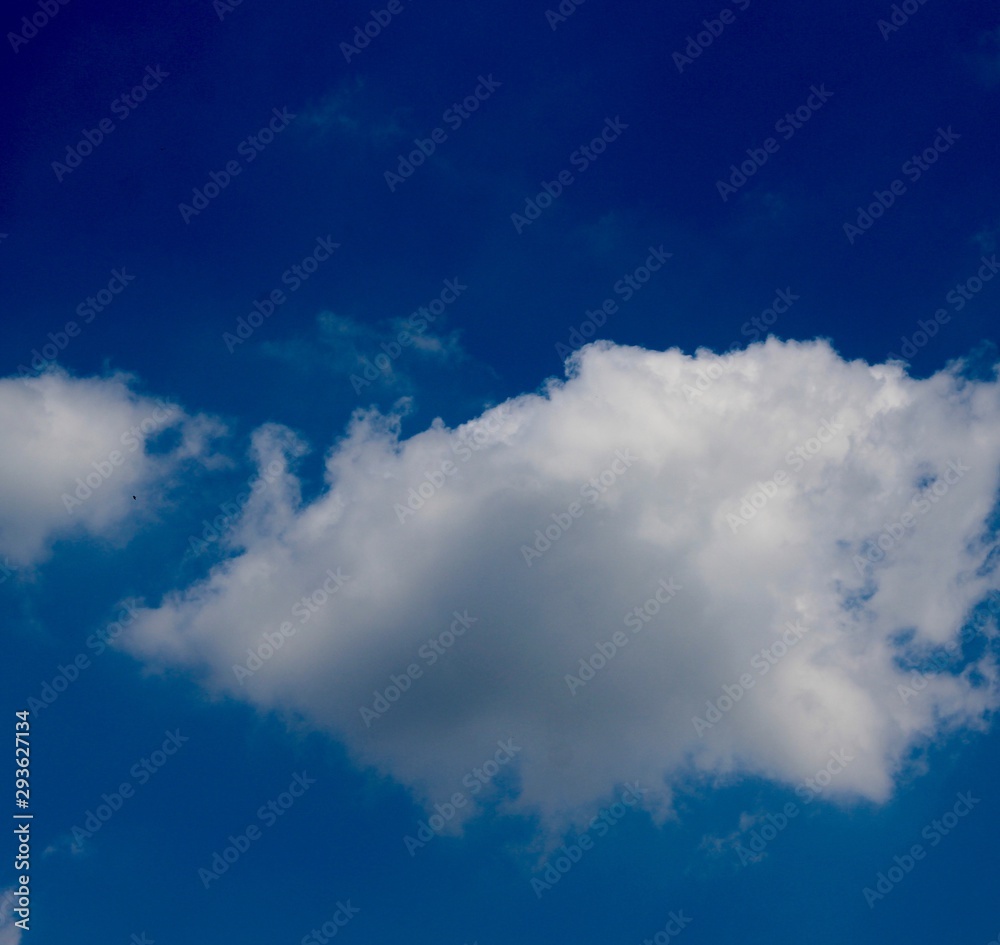 The white clouds in the sky. The white clouds in the sky.