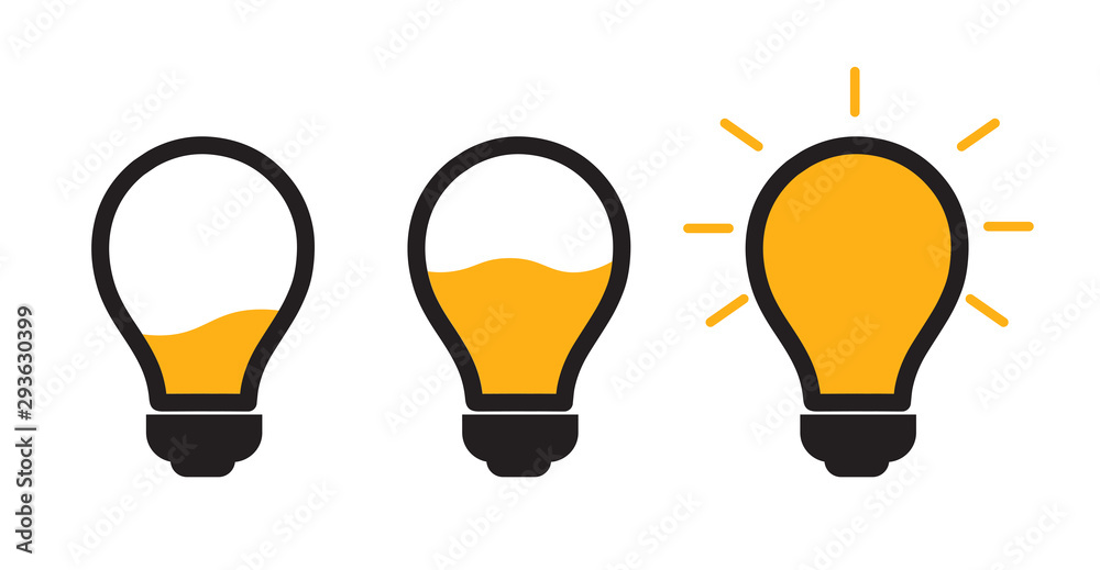 bulb lamp, creative idea concept design, vector illustration bulb lamp, creative idea concept design, vector illustration