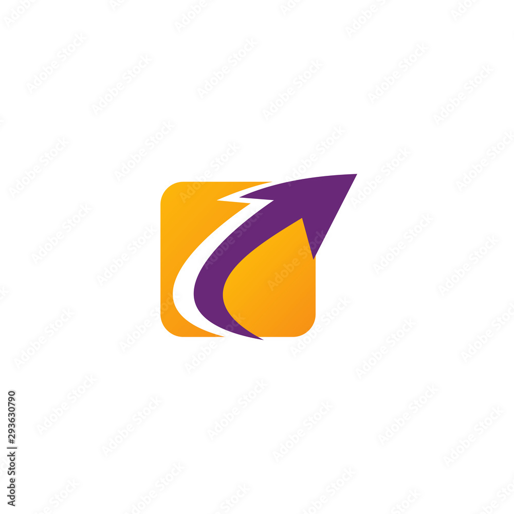 Arrow logo design vector illustration template Arrow logo design vector illustration template