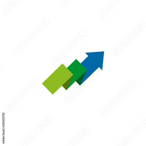 Arrow logo design vector illustration template