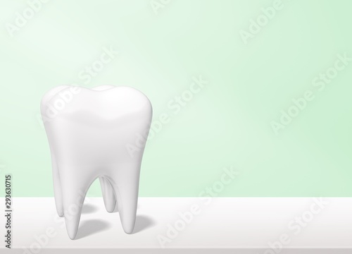 Dentist mirror tooth white background isolated shape