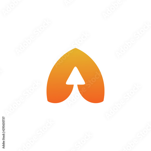 Arrow logo design vector illustration template