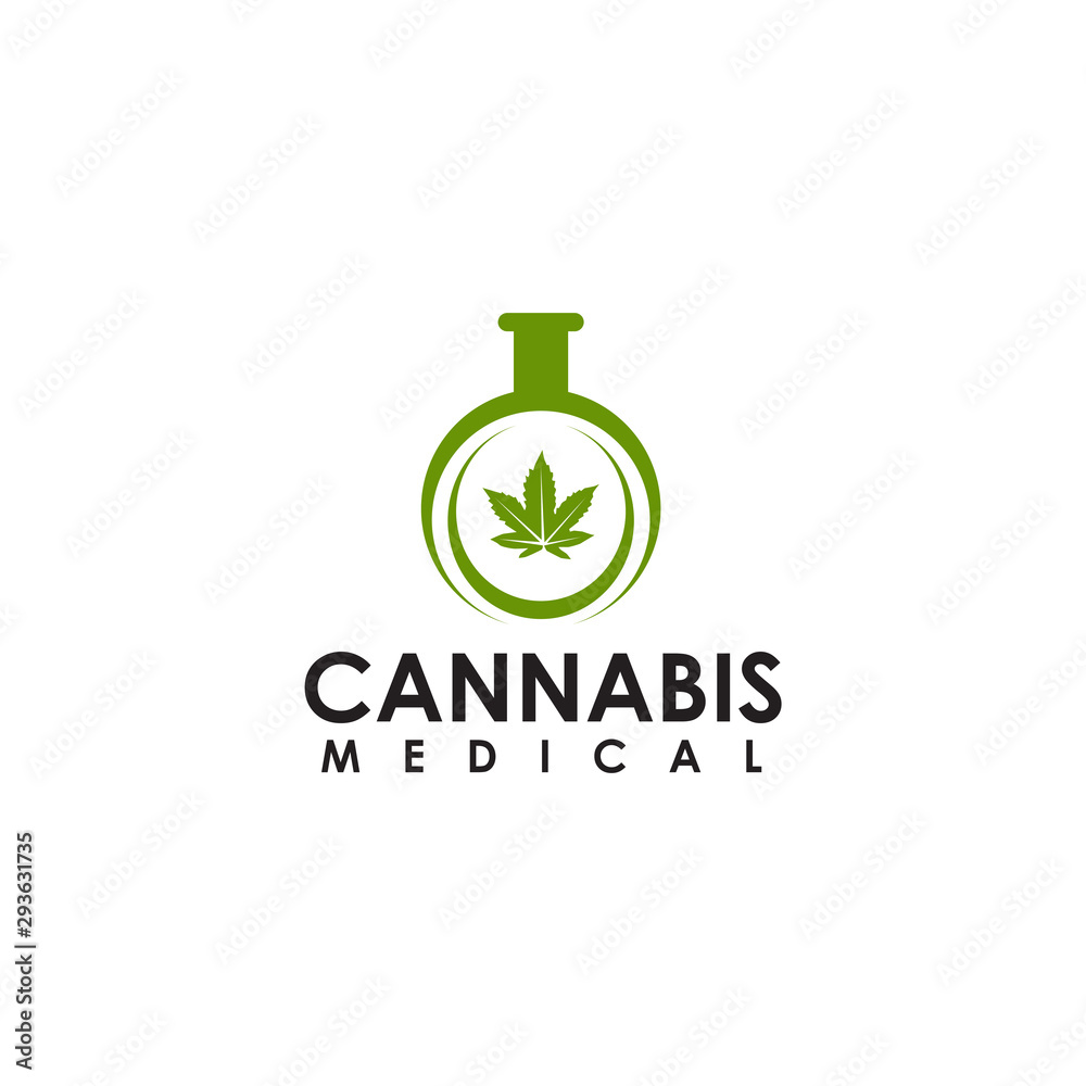 Cannabis leaf logo design vector template Cannabis leaf logo design vector template