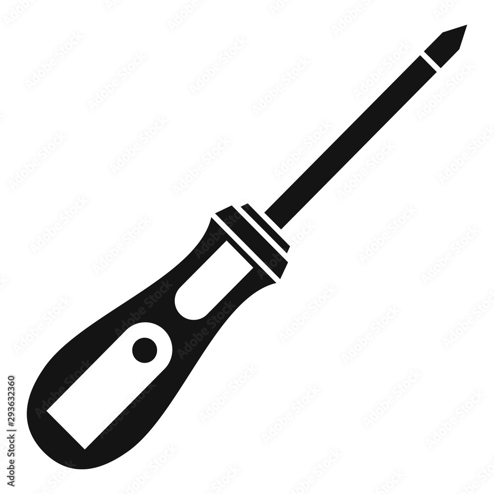 Cross screwdriver icon. Simple illustration of cross screwdriver vector icon for web design isolated on white background Cross screwdriver icon. Simple illustration of cross screwdriver vector icon for web design isolated on white background