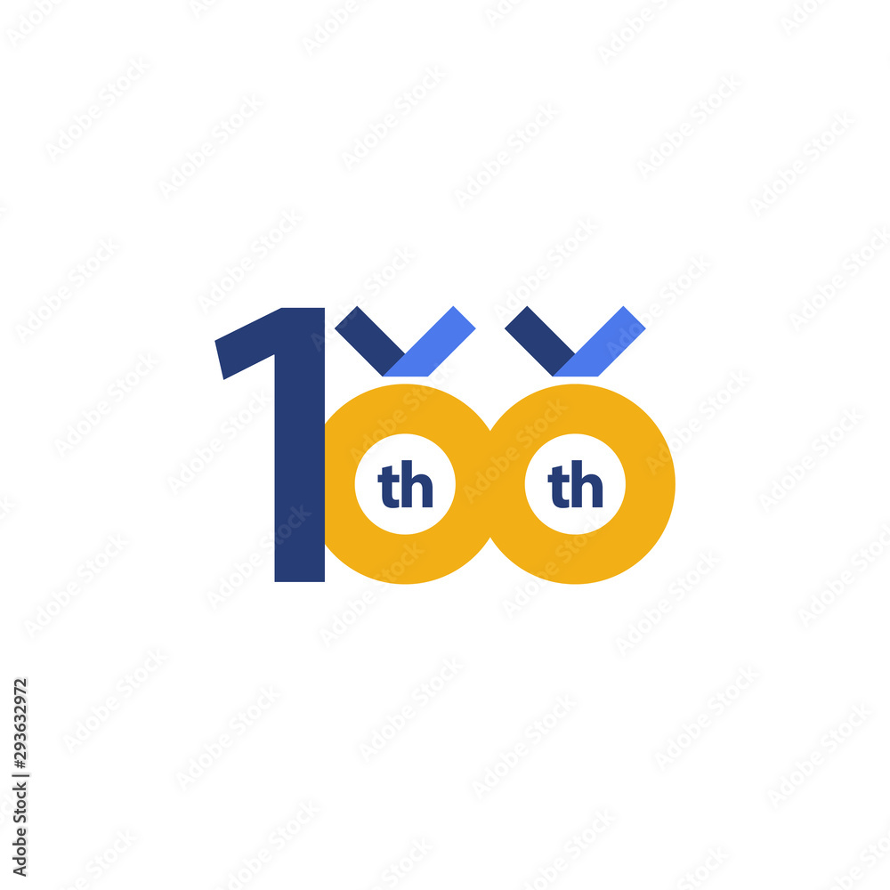 100 th Anniversary Celebration Vector Template Design Illustration 100 th Anniversary Celebration Vector Template Design Illustration