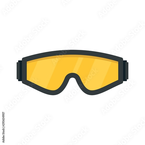 Safety glasses icon. Flat illustration of safety glasses vector icon for web design