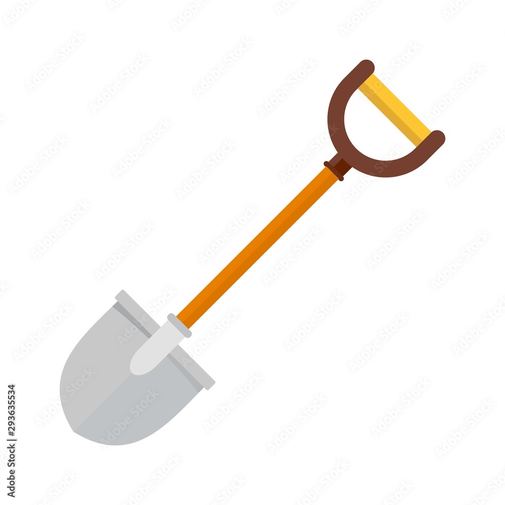 Construct shovel icon. Flat illustration of construct shovel vector icon for web design Construct shovel icon. Flat illustration of construct shovel vector icon for web design