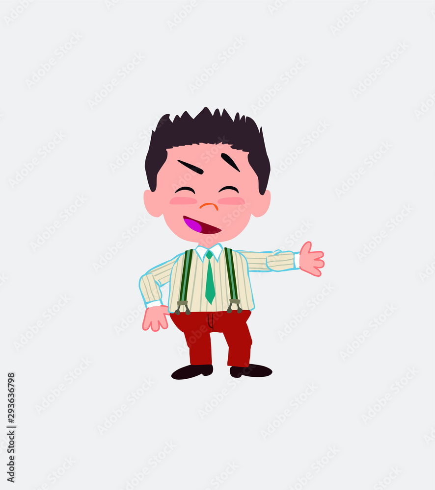 Businessman in casual style showing something in an optimistic and positive attitude. Businessman in casual style showing something in an optimistic and positive attitude.