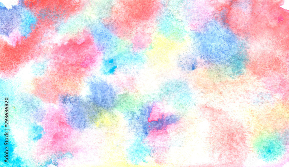 Abstract watercolor multicolored background and texture