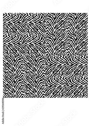 Seamless zebra fur pattern 