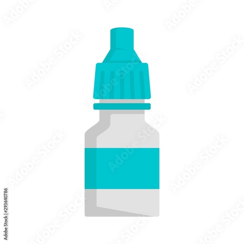 Drop bottle icon. Flat illustration of drop bottle vector icon for web design