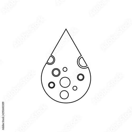 Leukemia icon. Blood cancer symbol