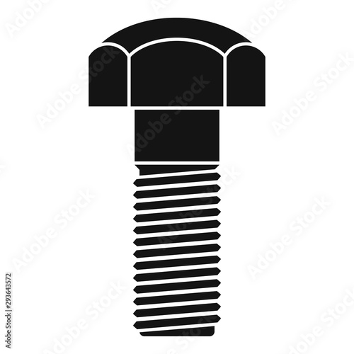 Construction screw bolt icon. Simple illustration of construction screw bolt vector icon for web design isolated on white background