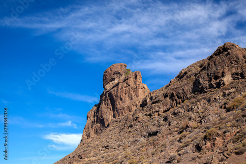 Roque Bentayga from the visitors center