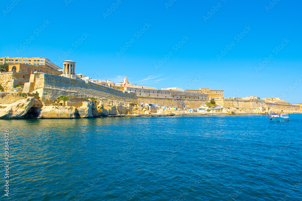 Landscape with old Fort Saint Elmo, Valletta, Malta