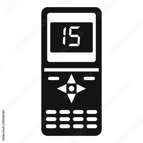 Air conditioner remote control icon. Simple illustration of air conditioner remote control vector icon for web design isolated on white background