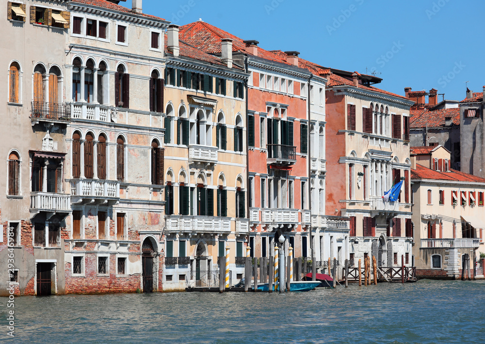 View of Palaces and Houses in Venice Italy