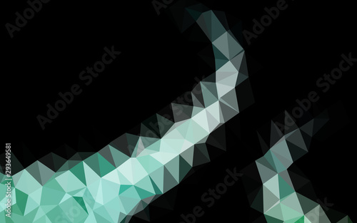 Light Green vector blurry triangle texture. A vague abstract illustration with gradient. Completely new design for your business.