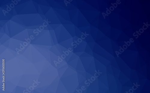 Dark BLUE vector abstract mosaic backdrop. A completely new color illustration in a vague style. Brand new style for your business design.
