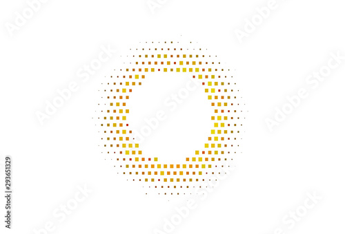 Light Yellow, Orange vector background with rectangles.
