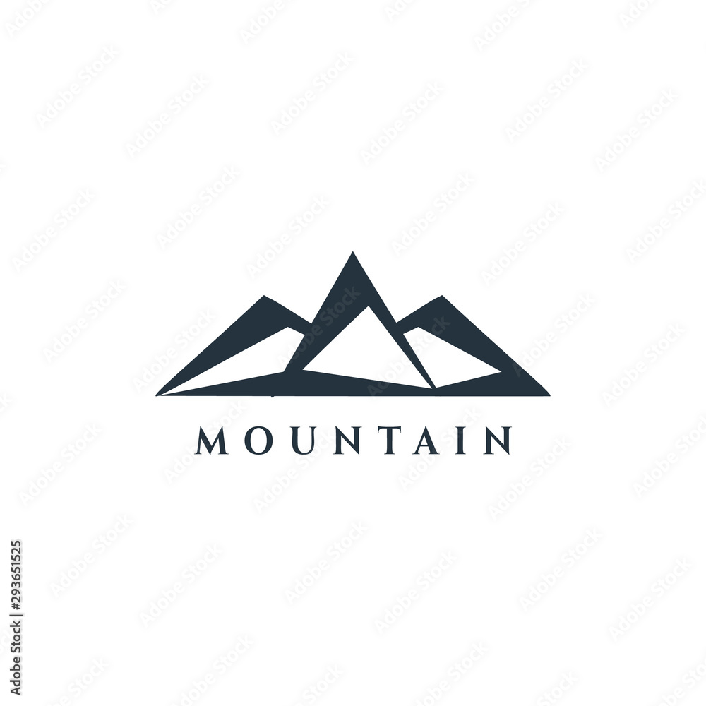 Mountain Vector Design. Modern mountain logo. Mountain icon. Mountain Vector Design. Modern mountain logo. Mountain icon.