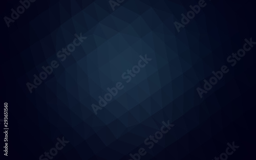 Dark BLUE vector blurry triangle texture. Shining illustration, which consist of triangles. Elegant pattern for a brand book.