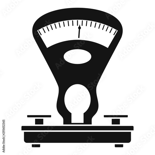 Retro mechanical scales icon. Simple illustration of retro mechanical scales vector icon for web design isolated on white background