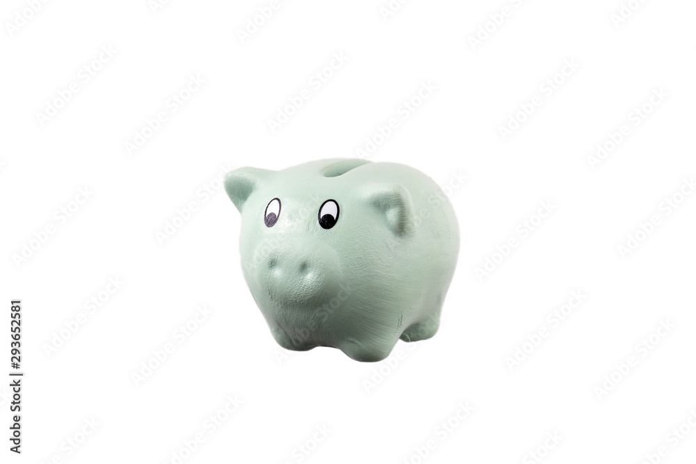 Piggy bank on a white background. Finance, saving money