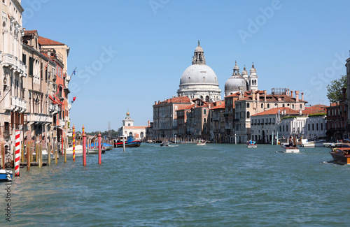 Venice and the Grand Canal with big dome of Madonna della Salute