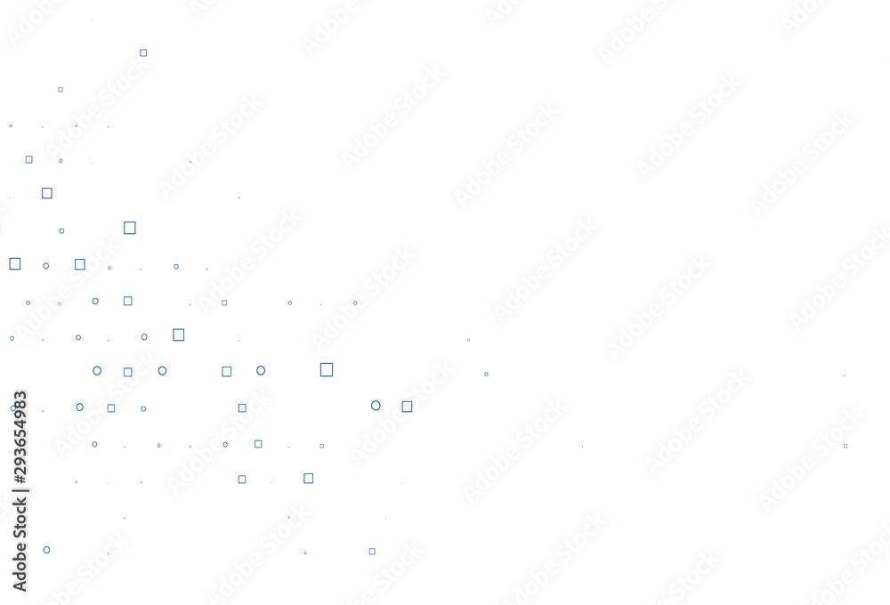 Light BLUE vector texture with disks, rectangles. Light BLUE vector texture with disks, rectangles.