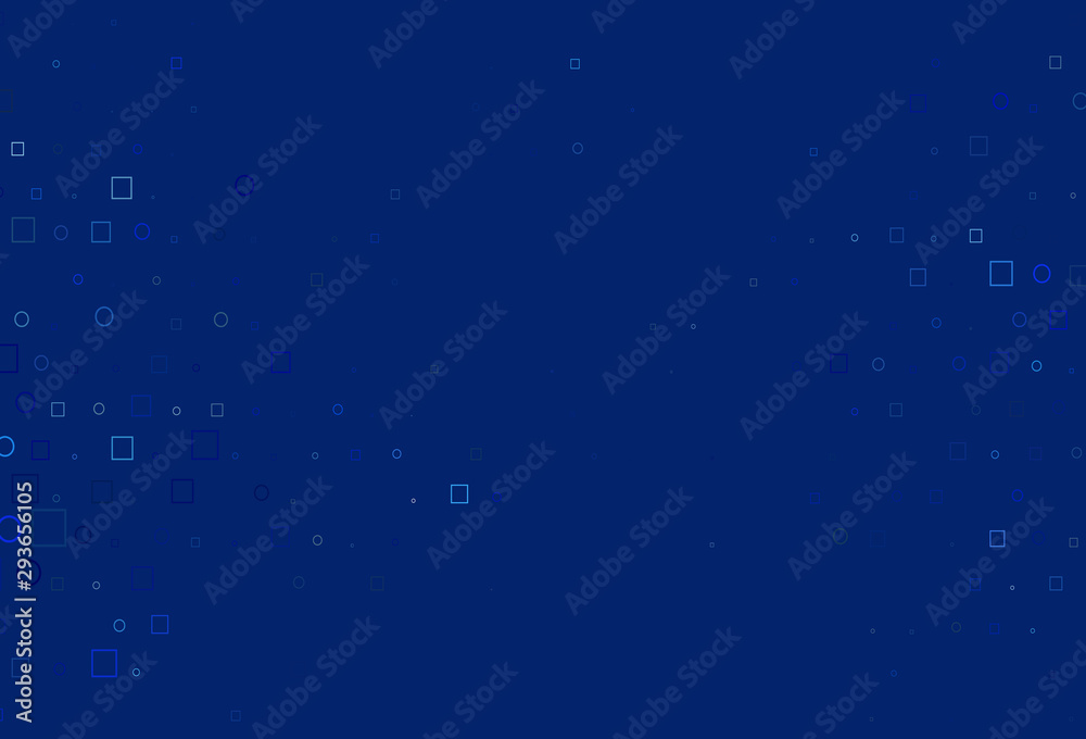Light BLUE vector layout with circle spots, cubes. Light BLUE vector layout with circle spots, cubes.