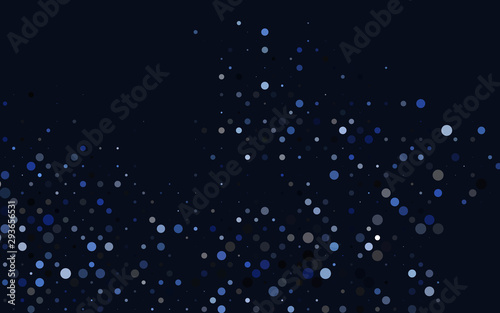 Light BLUE vector template with circles. Abstract illustration with colored bubbles in nature style. Pattern for ads, leaflets.