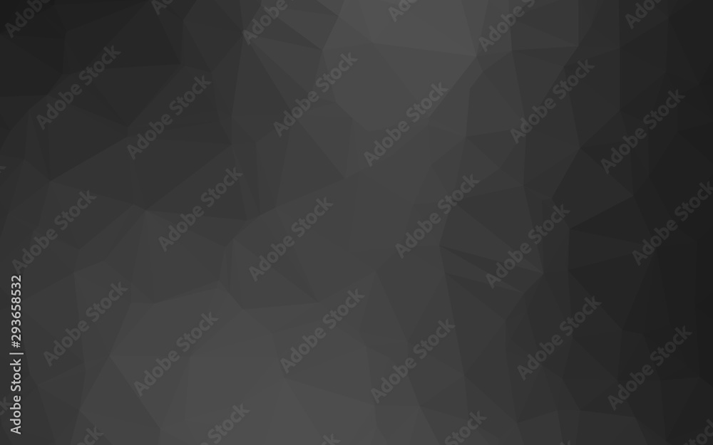 Dark Silver, Gray vector polygon abstract background. Colorful abstract illustration with gradient. Template for a cell phone background.