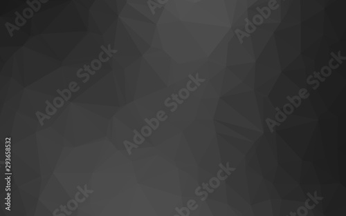 Dark Silver, Gray vector polygon abstract background. Colorful abstract illustration with gradient. Template for a cell phone background.