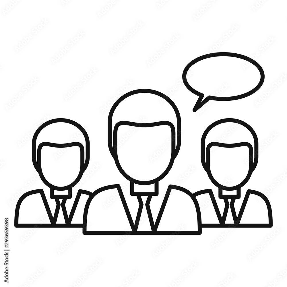 People classroom icon. Outline people classroom vector icon for web design isolated on white background People classroom icon. Outline people classroom vector icon for web design isolated on white background