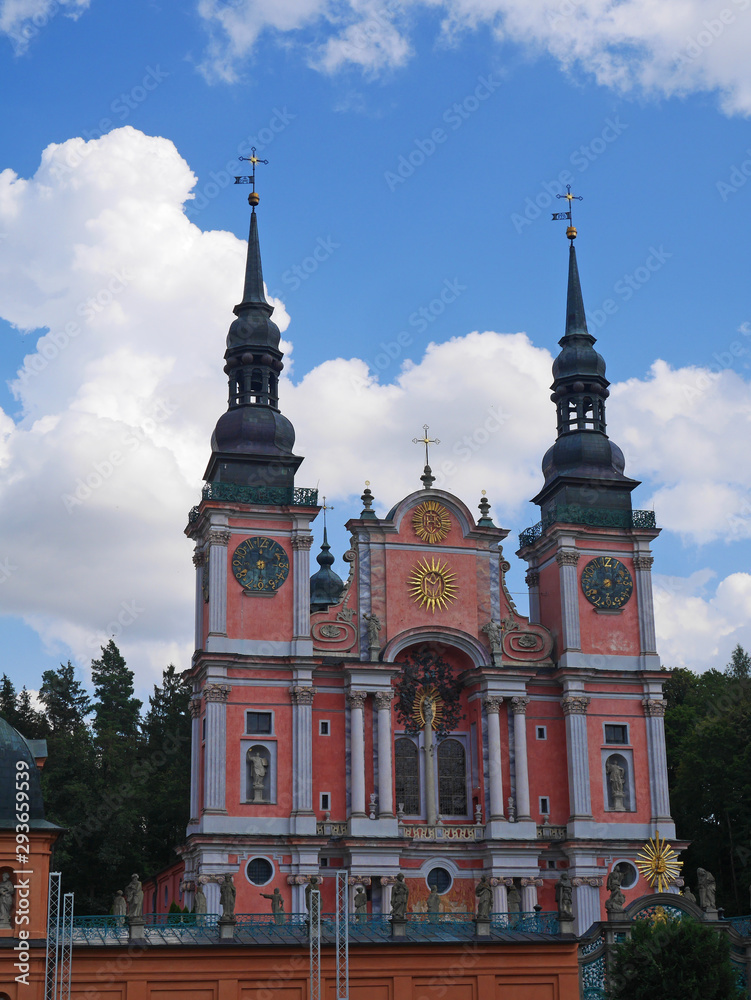 Fototapeta premium old cathedral tower church