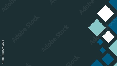 abstract geometric square pixel blue color tone presentation background business wallpaper template illustration