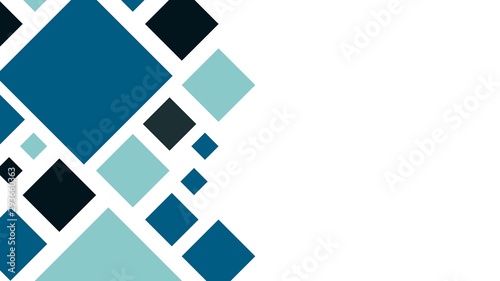 abstract square pixel simple blue color tone scheme background presentation template wallpaper business illustration