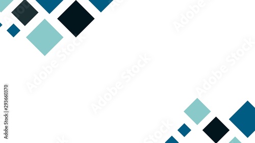 abstract square pixel simple blue color tone scheme background presentation template wallpaper business illustration