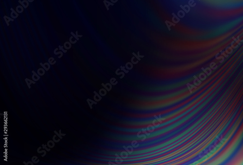 Dark BLUE vector background with lamp shapes.