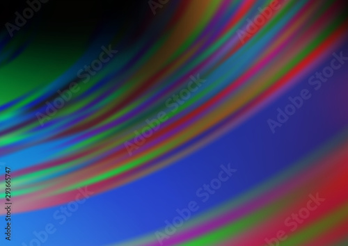 Dark Blue, Red vector modern bokeh pattern. A vague abstract illustration with gradient. A completely new template for your design.