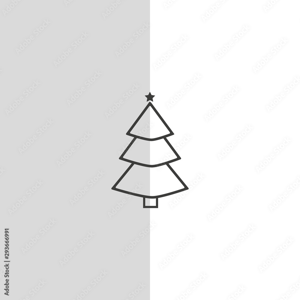 Christmas tree. Tree icon in flat design. Xmas cartoon background. merry spruce fir. Winter illustration isolated on white. Pine. Christmas tree. Tree icon in flat design. Xmas cartoon background. merry spruce fir. Winter illustration isolated on white. Pine.