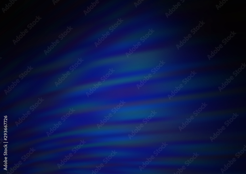 Dark BLUE vector blur pattern. A completely new color illustration in a bokeh style. The template can be used for your brand book.