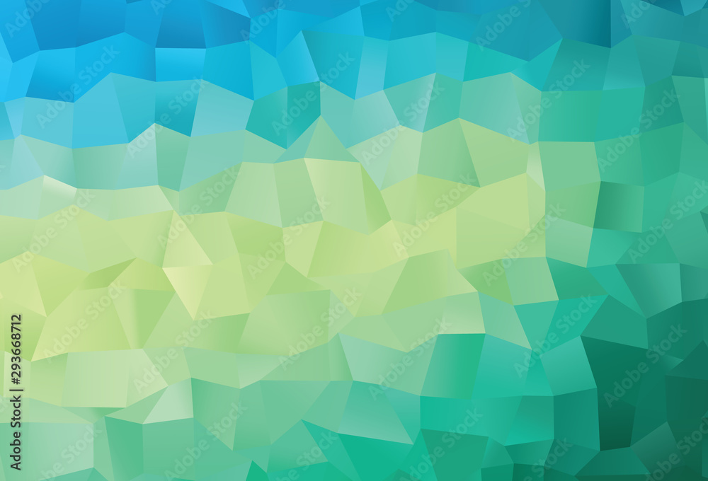 Light Green, Yellow vector polygon abstract background. Light Green, Yellow vector polygon abstract background.